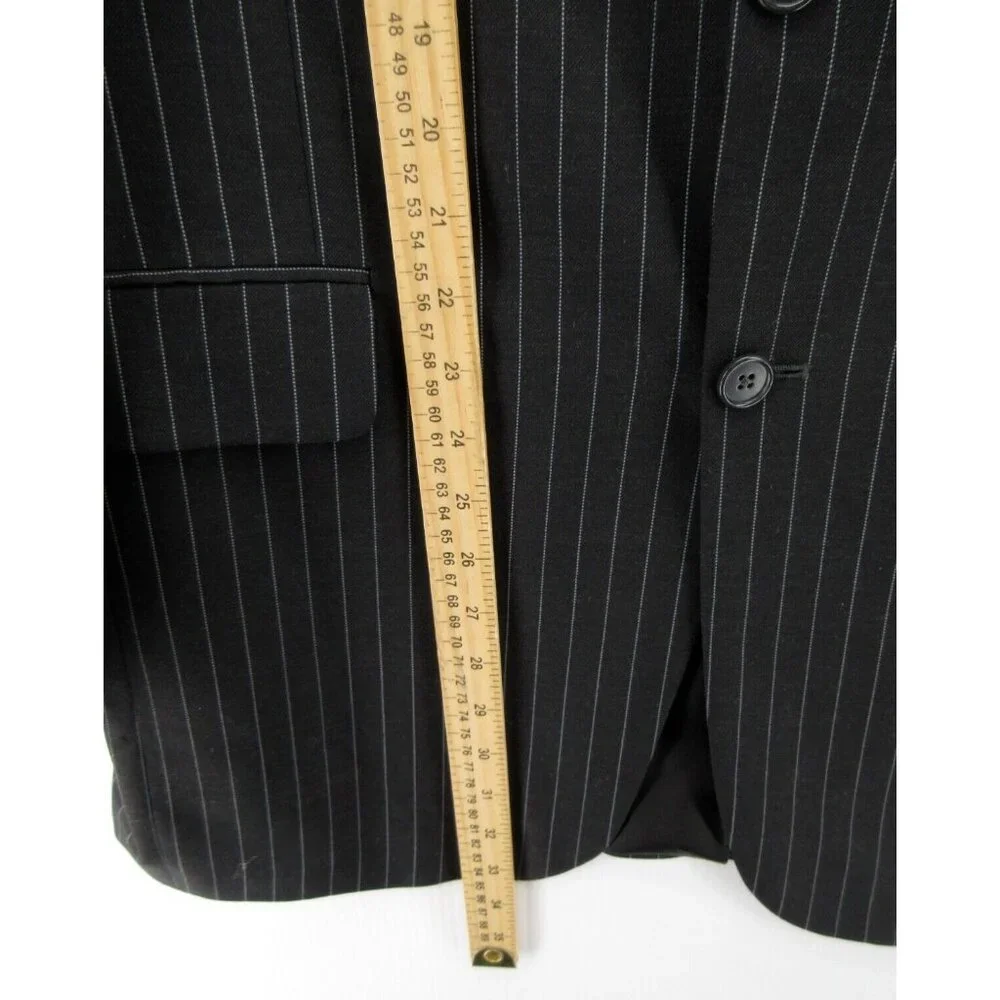 Jack Victor Sport Coat 42 Couture Blazer Pinstriped Wool Dinner Jacket